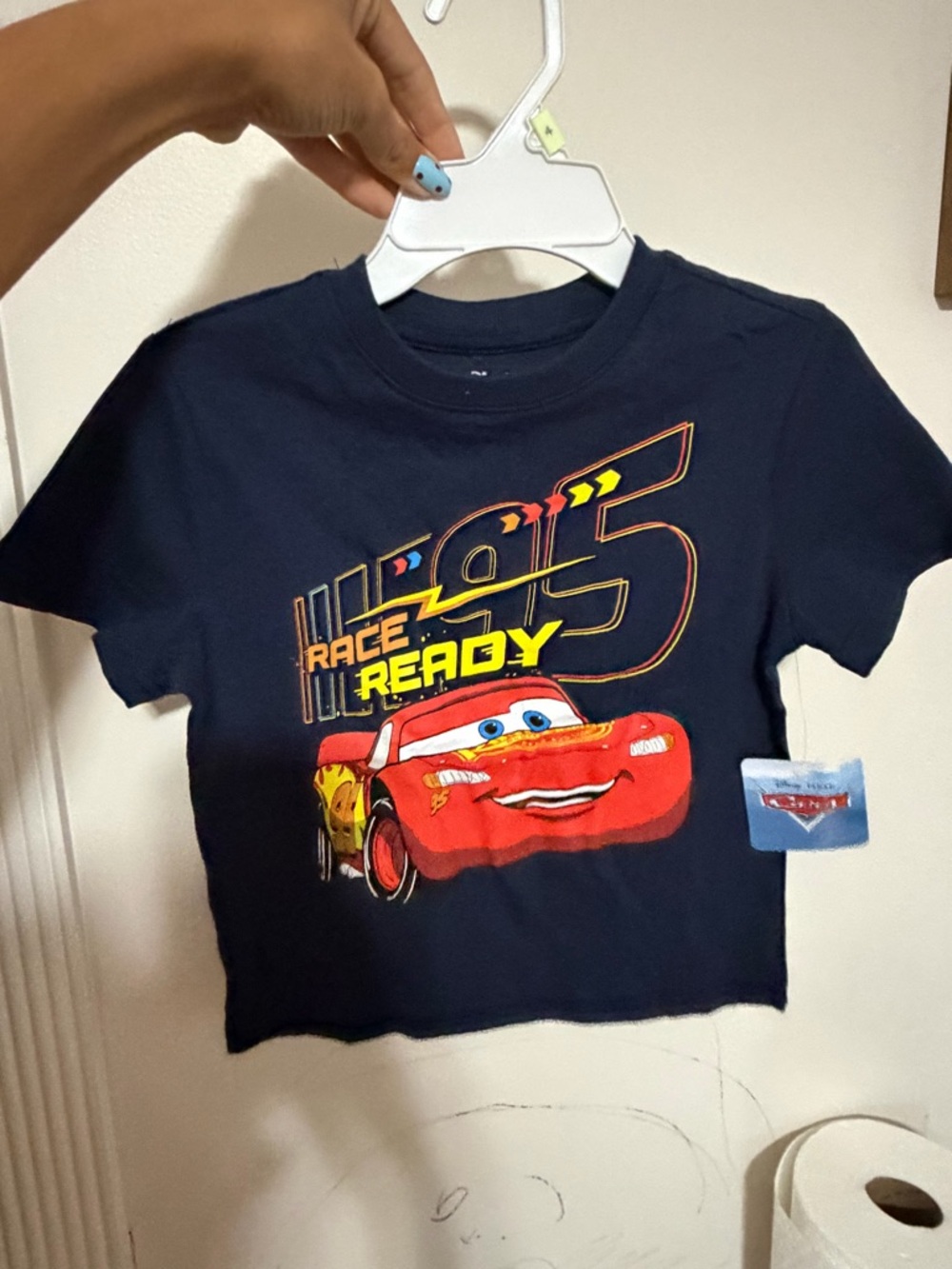 Disney Cars Lightning McQueen Tee - Navy Blue & Red